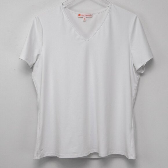 Jude Connally Tee Jude Cloth V-Neck White Size XL - Picture 1 of 5